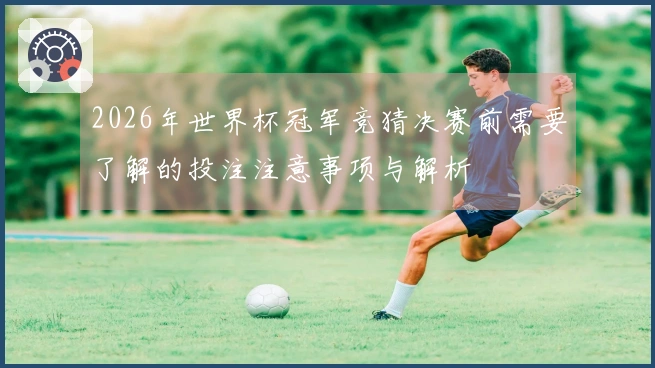 2026年世界杯冠军竞猜决赛前需要了解的投注注意事项与解析