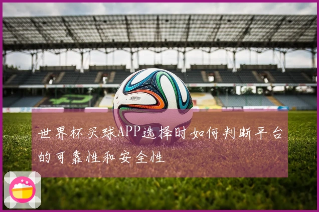 世界杯买球APP选择时如何判断平台的可靠性和安全性