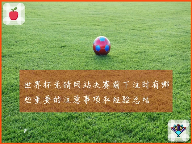 世界杯竞猜网站决赛前下注时有哪些重要的注意事项和经验总结