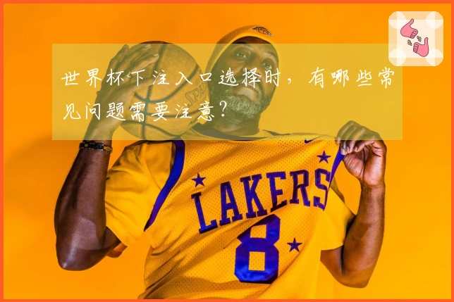 世界杯下注入口选择时，有哪些常见问题需要注意？